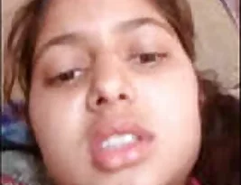 Young woman from India showing her breasts