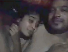 Steamy night encounter of the hot couple in the village