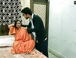 A pornographic film with a taboo theme: sexual relations between mother-in-law and son-in-law with visuals and audio.