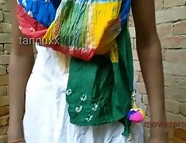 Hot homemade scene with young Indian wife